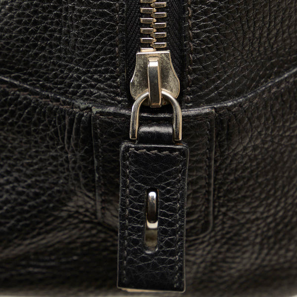 プラダ ハンドバッグ ブラック レザー レディース PRADA 【中古】