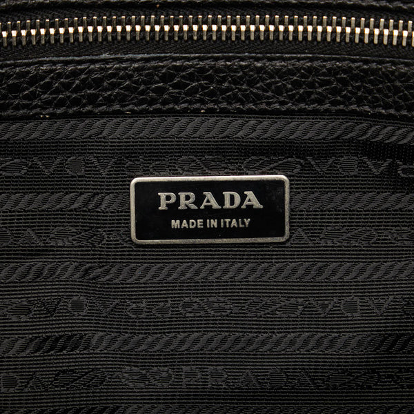 プラダ ハンドバッグ ブラック レザー レディース PRADA 【中古】