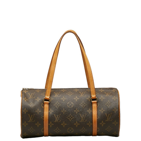 ルイ ヴィトン モノグラム パピヨン30 (旧) ハンドバッグ M51385 ブラウン PVC レザー レディース LOUIS VUITTON 【中古】
