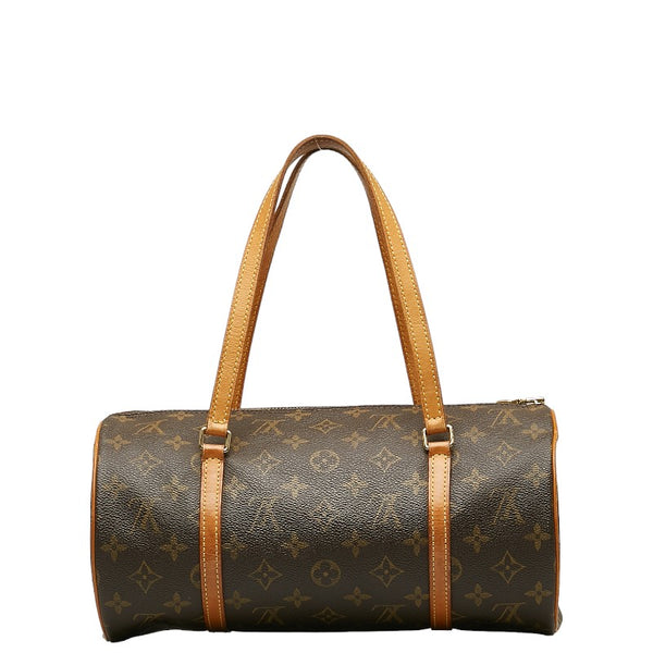 ルイ ヴィトン モノグラム パピヨン30 (旧) ハンドバッグ M51385 ブラウン PVC レザー レディース LOUIS VUITTON 【中古】