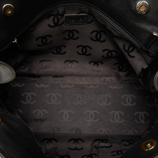 シャネル ココマーク トートバッグ ショルダーバッグ 2WAY ブラック レザー レディース CHANEL 【中古】