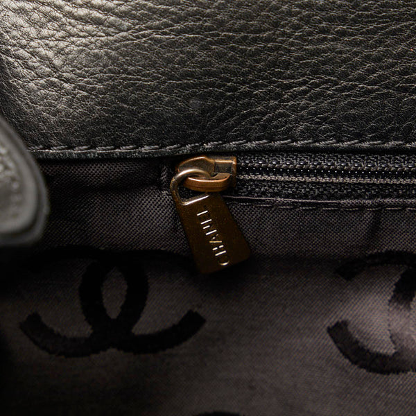 シャネル ココマーク トートバッグ ショルダーバッグ 2WAY ブラック レザー レディース CHANEL 【中古】