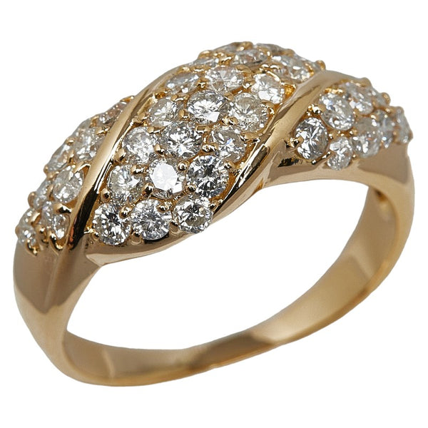 K18YG イエローゴールド ダイヤ1.21ct リング 指輪 レディース 15号 【中古】