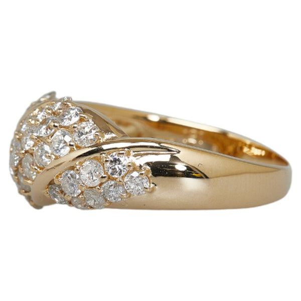 K18YG イエローゴールド ダイヤ1.21ct リング 指輪 レディース 15号 【中古】