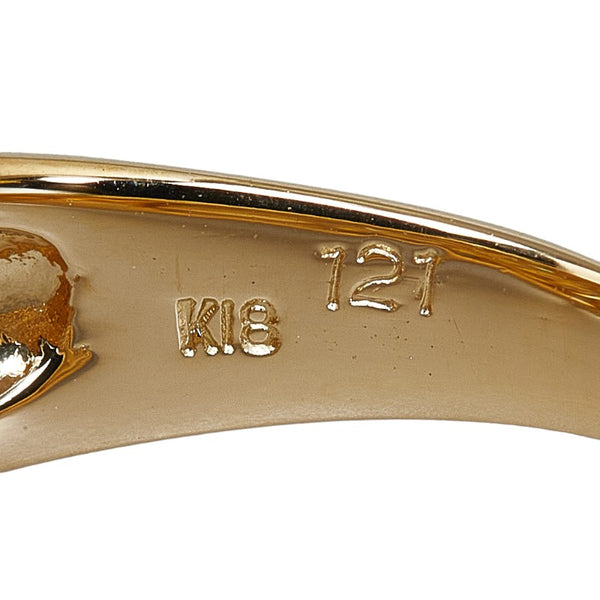 K18YG イエローゴールド ダイヤ1.21ct リング 指輪 レディース 15号 【中古】