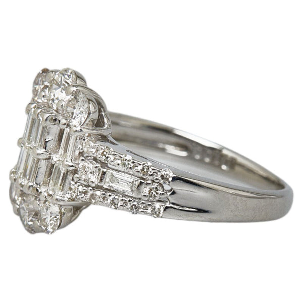 Pt900 プラチナ ダイヤ1.00ct リング 指輪 レディース 7.5号 【中古】