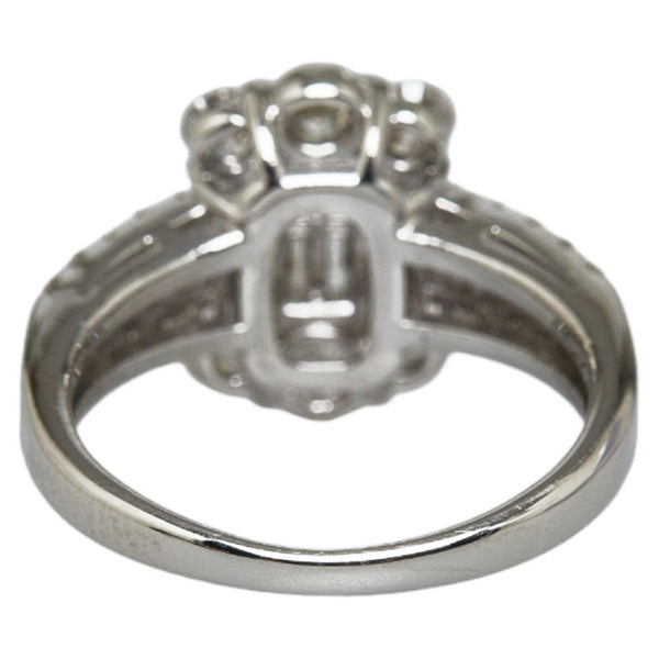 Pt900 プラチナ ダイヤ1.00ct リング 指輪 レディース 7.5号 【中古】