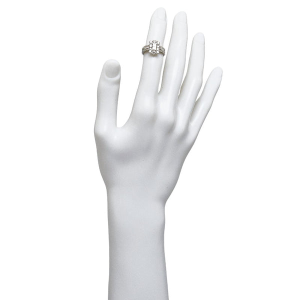 Pt900 プラチナ ダイヤ1.00ct リング 指輪 レディース 7.5号 【中古】