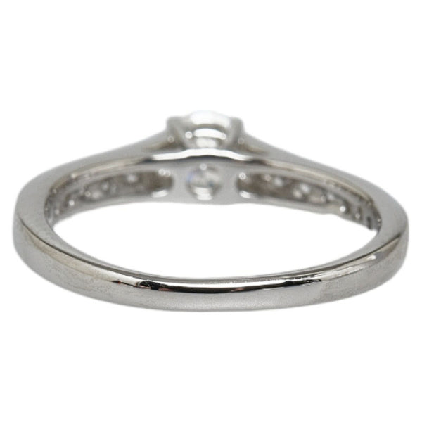 Pt900 プラチナ ダイヤ0.28ct ダイヤ0.22ct リング 指輪 レディース 7.5号 【中古】