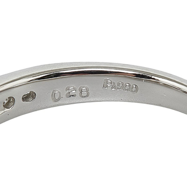 Pt900 プラチナ ダイヤ0.28ct ダイヤ0.22ct リング 指輪 レディース 7.5号 【中古】