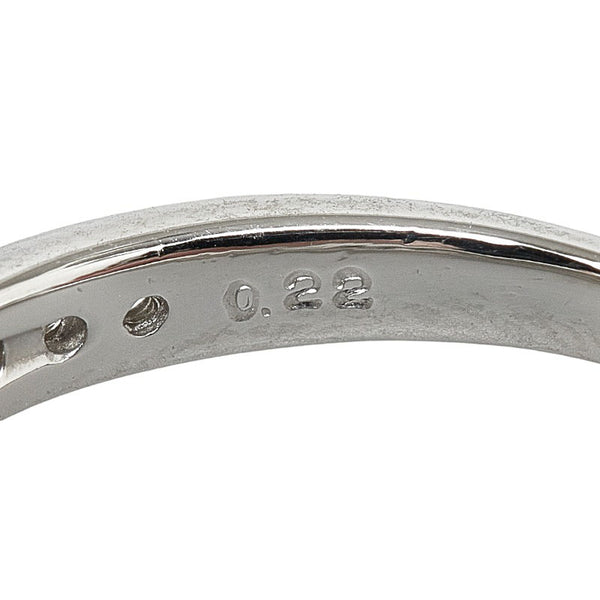 Pt900 プラチナ ダイヤ0.28ct ダイヤ0.22ct リング 指輪 レディース 7.5号 【中古】