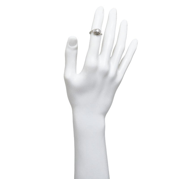 Pt900 プラチナ ダイヤ0.35ct リング 指輪 レディース 9.5号 【中古】