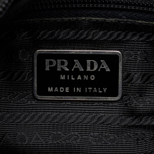 プラダ 斜め掛け ショルダーバッグ ブラック ナイロン レディース PRADA 【中古】