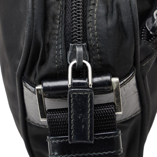 プラダ 斜め掛け ショルダーバッグ ブラック ナイロン レディース PRADA 【中古】