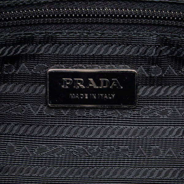 プラダ 斜め掛け ショルダーバッグ ブラック ナイロン レディース PRADA 【中古】