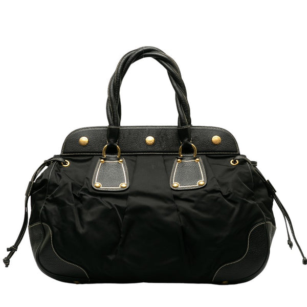 プラダ ハンドバッグ トートバッグ BN1442 ブラック ナイロン レザー レディース PRADA 【中古】