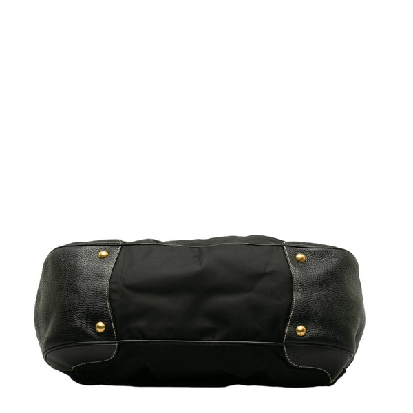 プラダ ハンドバッグ トートバッグ BN1442 ブラック ナイロン レザー レディース PRADA 【中古】