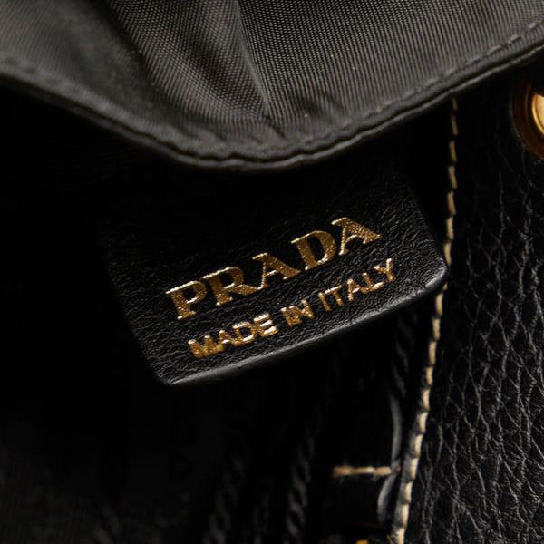 プラダ ハンドバッグ トートバッグ BN1442 ブラック ナイロン レザー レディース PRADA 【中古】