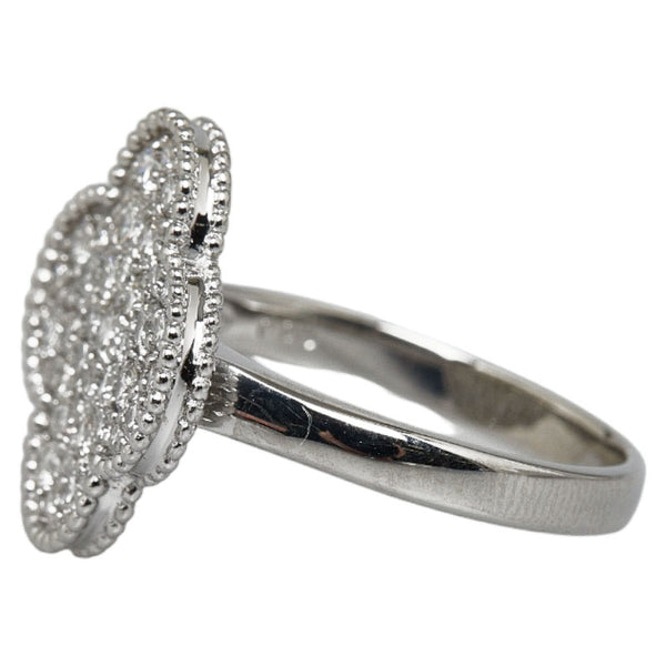 Pt950 プラチナ ダイヤ1.00ct クローバー リング 指輪 レディース 16号 【中古】