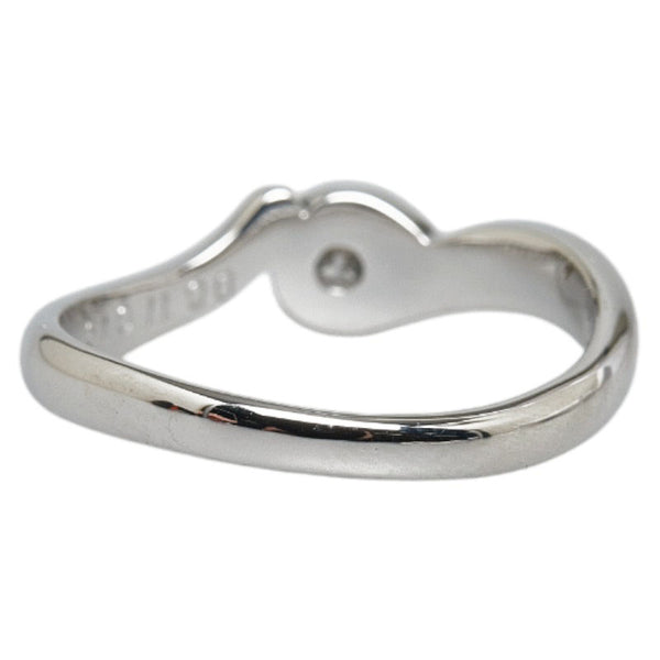 Pt850 プラチナ ダイヤ0.13ct リング 指輪 レディース 10.5号 【中古】