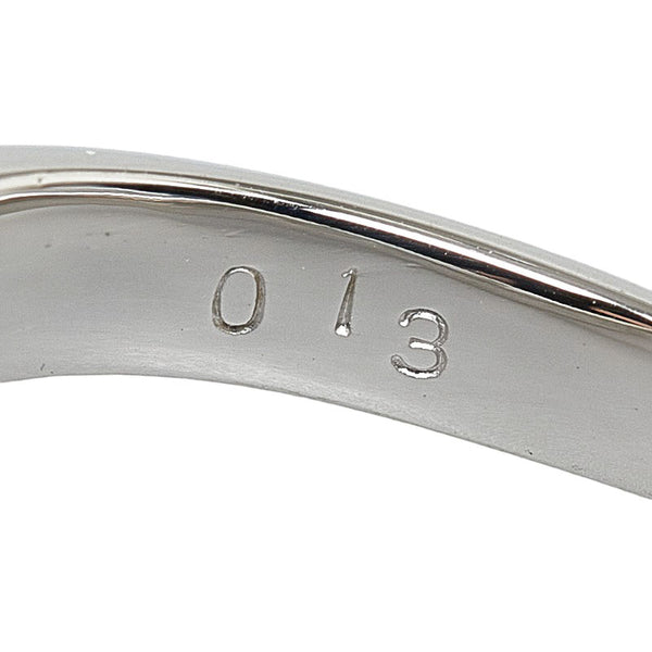 Pt850 プラチナ ダイヤ0.13ct リング 指輪 レディース 10.5号 【中古】