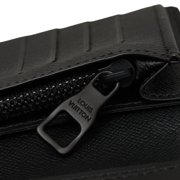 ルイ ヴィトン ダミエ ジャイアント ポルトフォイユ ブラザ 長財布 N60393 ブラウン PVC レザー メンズ LOUIS VUITTON 【中古】