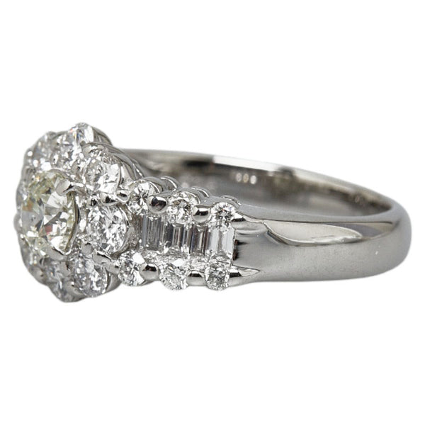 Pt900 プラチナ ダイヤ0.50ct ダイヤ1.20ct リング 指輪 レディース 11.5号 【中古】