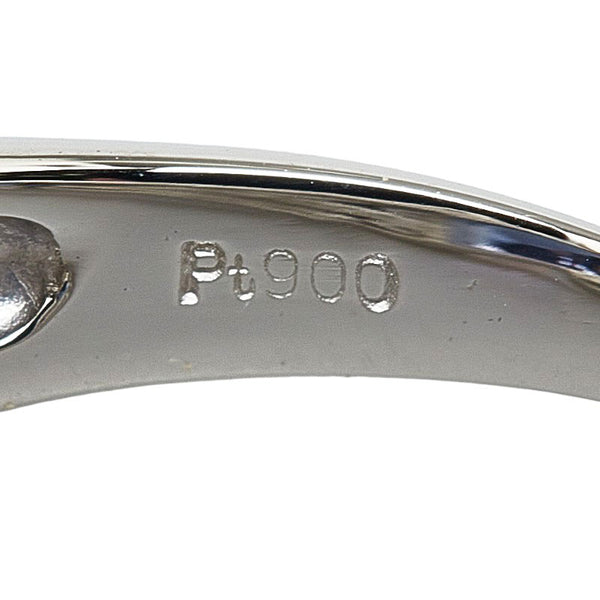 Pt900 プラチナ タンザナイト4.09ct ダイヤ0.37ct スクエア クッションカット リング 指輪 レディース 13号 【中古】