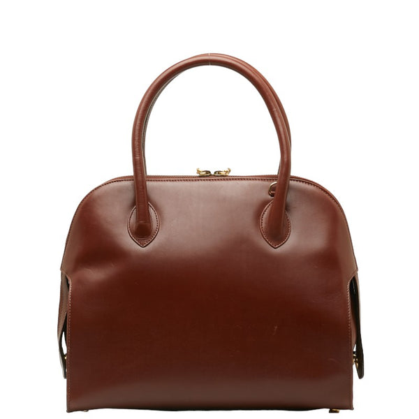 サルヴァトーレフェラガモ ガンチーニ ハンドバッグ ショルダーバッグ 2WAY AX 21 5644 ブラウン レザー レディース Salvatore Ferragamo 【中古】