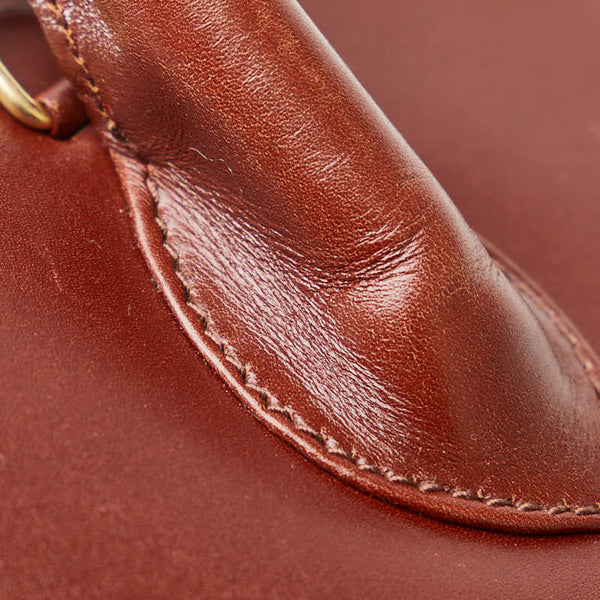 サルヴァトーレフェラガモ ガンチーニ ハンドバッグ ショルダーバッグ 2WAY AX 21 5644 ブラウン レザー レディース Salvatore Ferragamo 【中古】