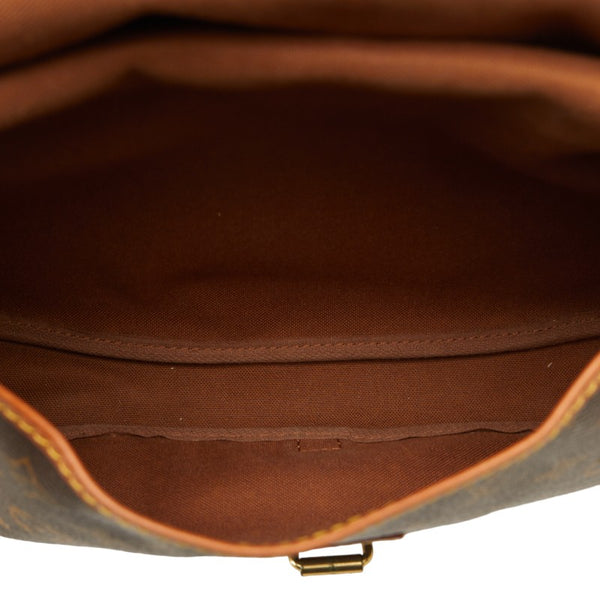 ルイ ヴィトン モノグラム ソミュール30 斜めがけ ショルダーバッグ M42256 ブラウン PVC レザー レディース LOUIS VUITTON 【中古】