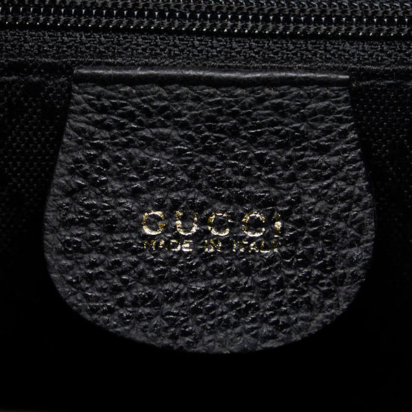 グッチ バンブー リュック バックパック 0032034 ブラック スウェード レディース GUCCI 【中古】