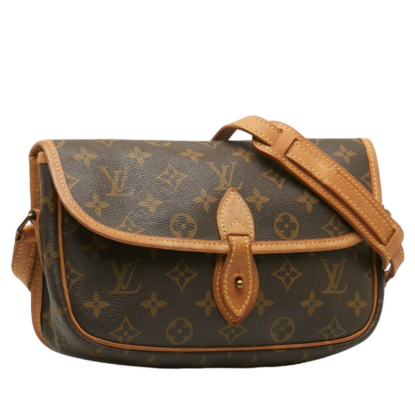 ルイ ヴィトン モノグラム ジベシエールPM 斜め掛け ショルダーバッグ M42248 ブラウン PVC レザー レディース LOUIS VUITTON 【中古】