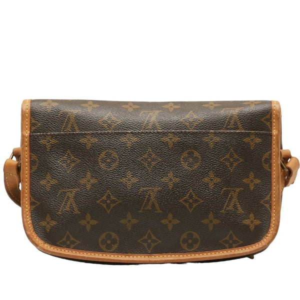 ルイ ヴィトン モノグラム ジベシエールPM 斜め掛け ショルダーバッグ M42248 ブラウン PVC レザー レディース LOUIS VUITTON 【中古】