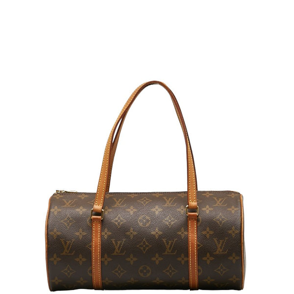 ルイ ヴィトン モノグラム パピヨン30 ハンドバッグ M51385 ブラウン PVC レザー レディース LOUIS VUITTON 【中古】