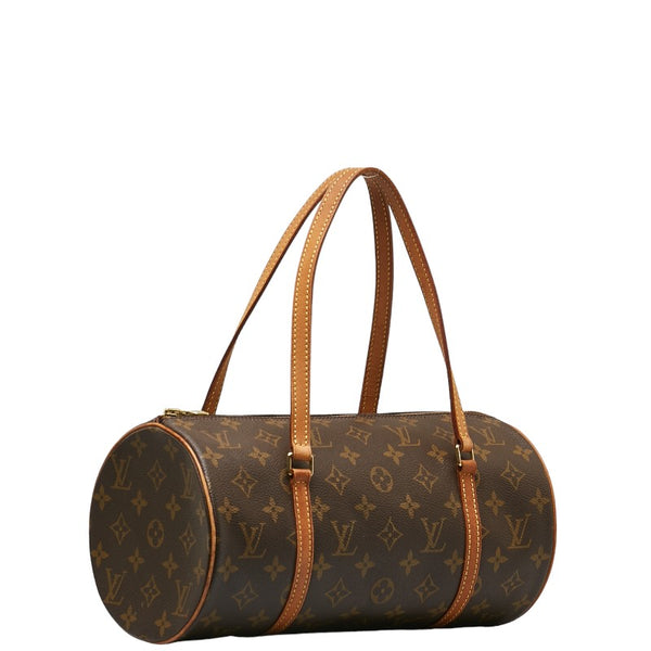 ルイ ヴィトン モノグラム パピヨン30 ハンドバッグ M51385 ブラウン PVC レザー レディース LOUIS VUITTON 【中古】