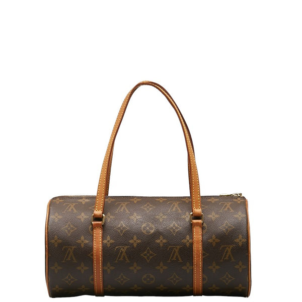ルイ ヴィトン モノグラム パピヨン30 ハンドバッグ M51385 ブラウン PVC レザー レディース LOUIS VUITTON 【中古】