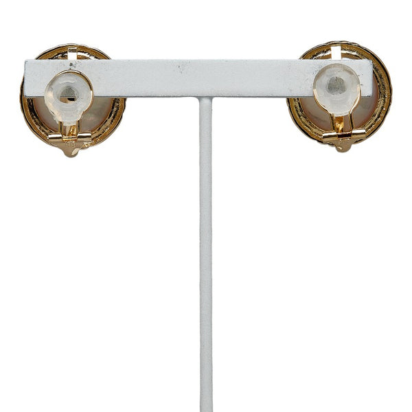 K18YG イエローゴールド マベパール約14mm イヤリング レディース 【中古】