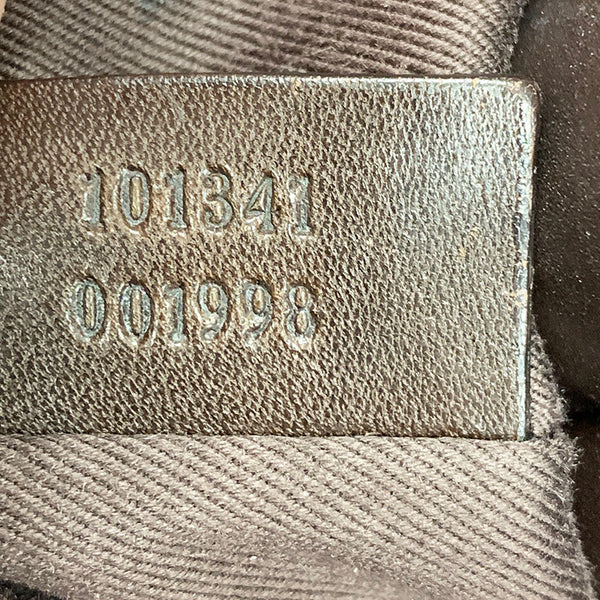 グッチ GG柄 トートバッグ ハンドバッグ 101341 ブラウン キャンバス レザー レディース GUCCI 【中古】