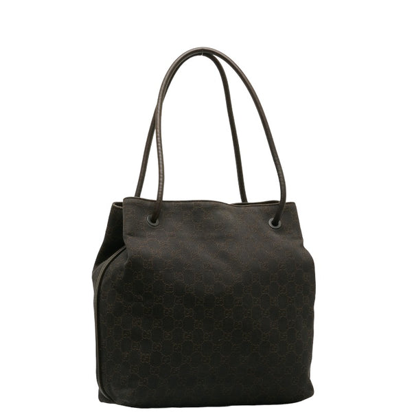 グッチ GG柄 トートバッグ ハンドバッグ 101341 ブラウン キャンバス レザー レディース GUCCI 【中古】