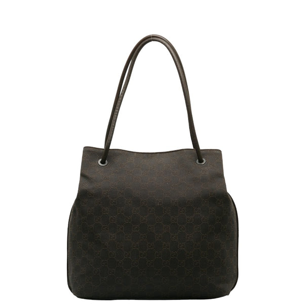 グッチ GG柄 トートバッグ ハンドバッグ 101341 ブラウン キャンバス レザー レディース GUCCI 【中古】