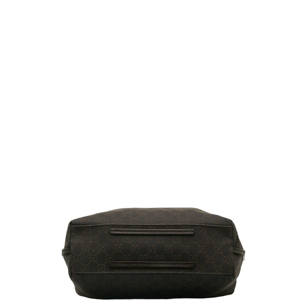 グッチ GG柄 トートバッグ ハンドバッグ 101341 ブラウン キャンバス レザー レディース GUCCI 【中古】