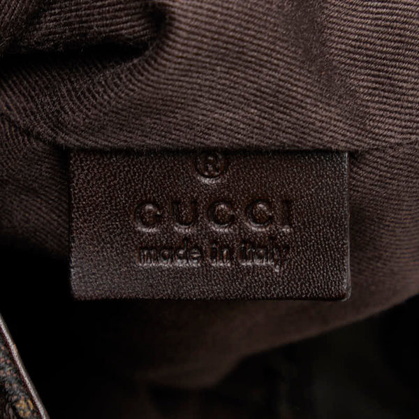 グッチ GG柄 トートバッグ ハンドバッグ 101341 ブラウン キャンバス レザー レディース GUCCI 【中古】