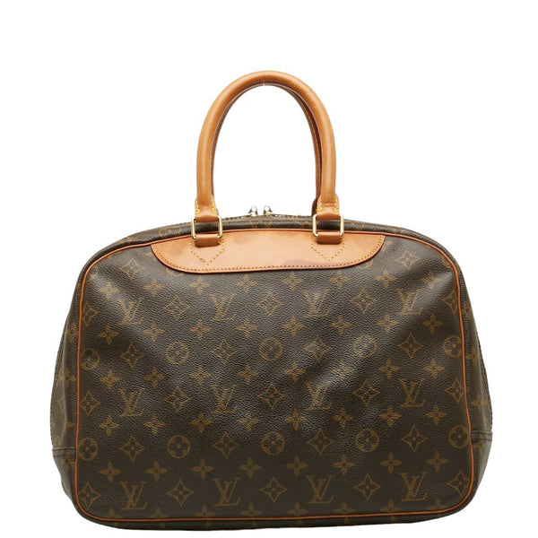 ルイ ヴィトン モノグラム ドーヴィル ハンドバッグ M47270 ブラウン PVC レザー レディース LOUIS VUITTON 【中古】