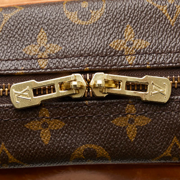 ルイ ヴィトン モノグラム ドーヴィル ハンドバッグ M47270 ブラウン PVC レザー レディース LOUIS VUITTON 【中古】