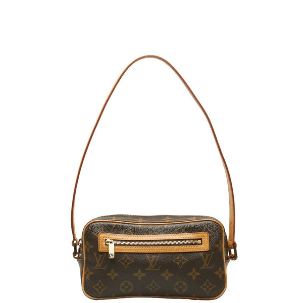 ルイ ヴィトン モノグラム ポシェット・シテ ショルダーバッグ M51183 ブラウン PVC レザー レディース LOUIS VUITTON 【中古】