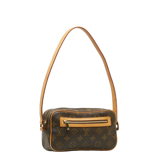 ルイ ヴィトン モノグラム ポシェット・シテ ショルダーバッグ M51183 ブラウン PVC レザー レディース LOUIS VUITTON 【中古】