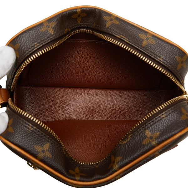 ルイ ヴィトン モノグラム ポシェット・シテ ショルダーバッグ M51183 ブラウン PVC レザー レディース LOUIS VUITTON 【中古】