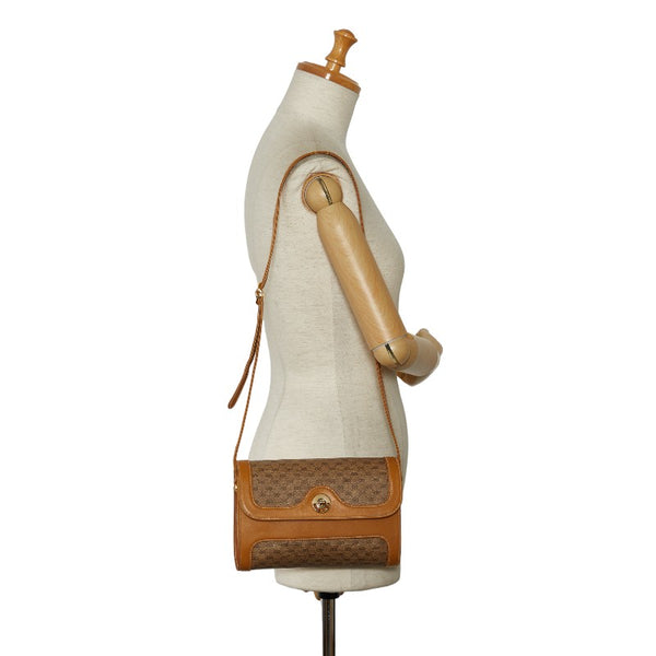 グッチ オールドグッチ マイクロGG 斜め掛け ショルダーバッグ 001 256 ベージュ PVC レザー レディース GUCCI 【中古】