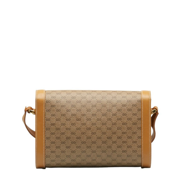 グッチ オールドグッチ マイクロGG 斜め掛け ショルダーバッグ 001 256 ベージュ PVC レザー レディース GUCCI 【中古】